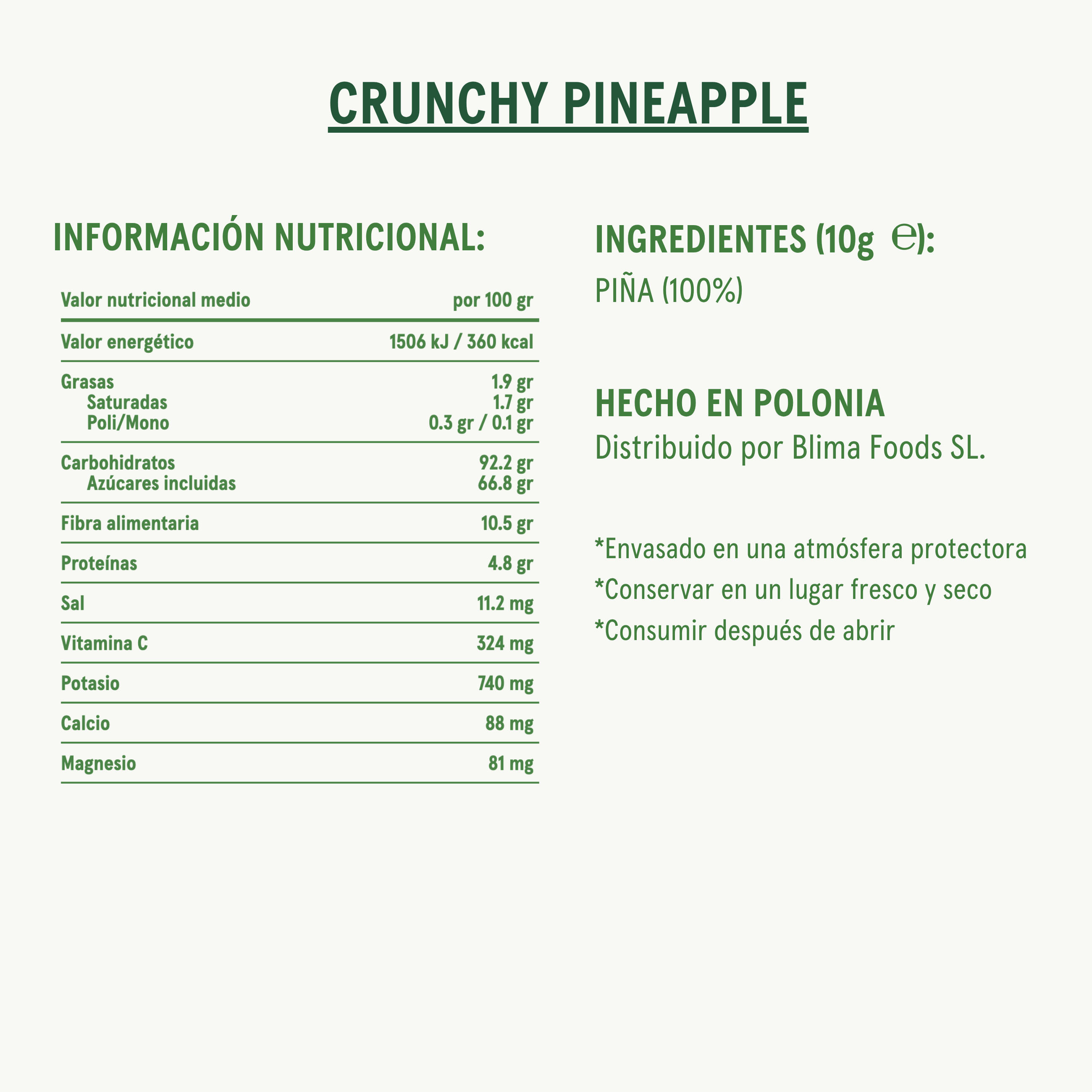 Crunchy Pineapple (10g)