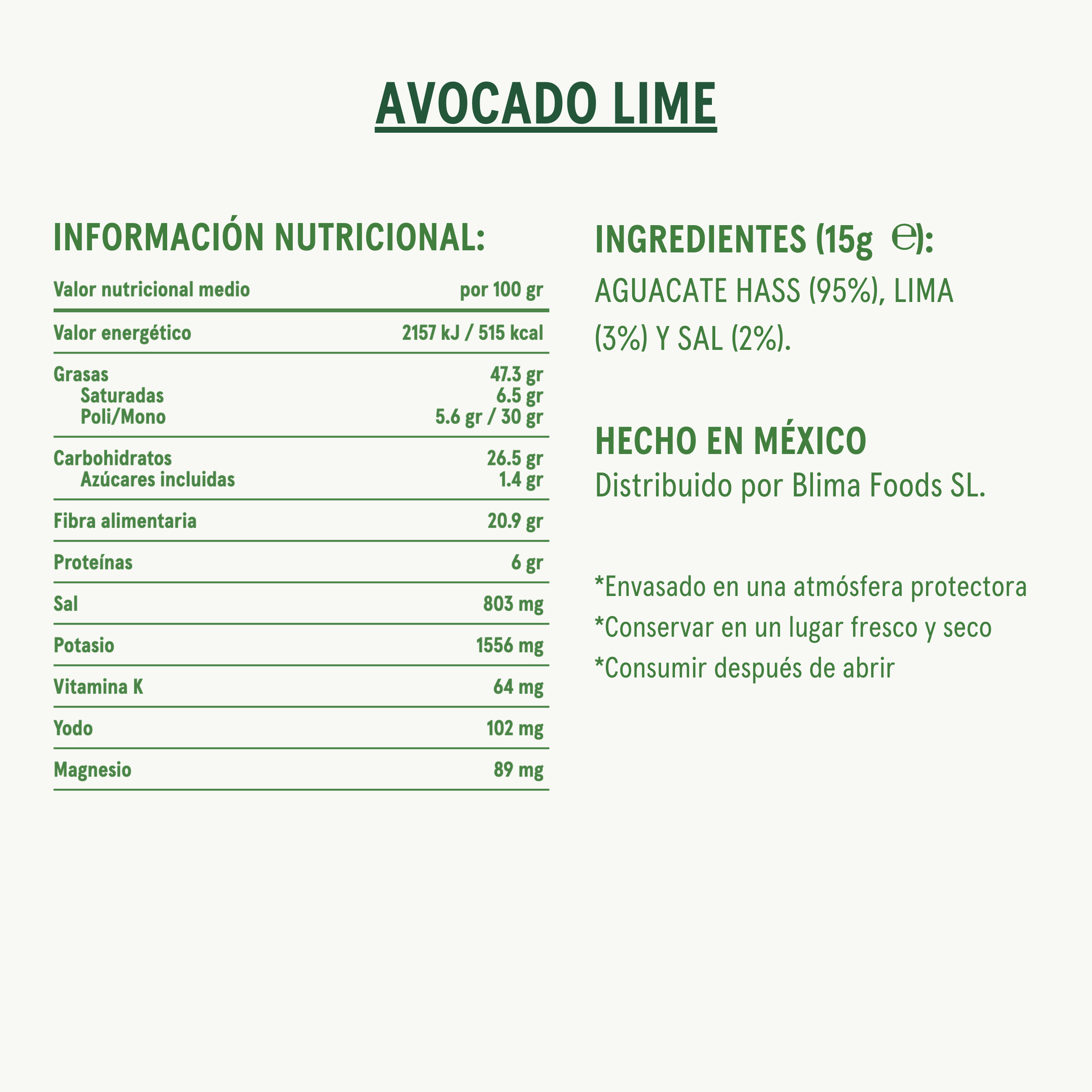Lime Avocado