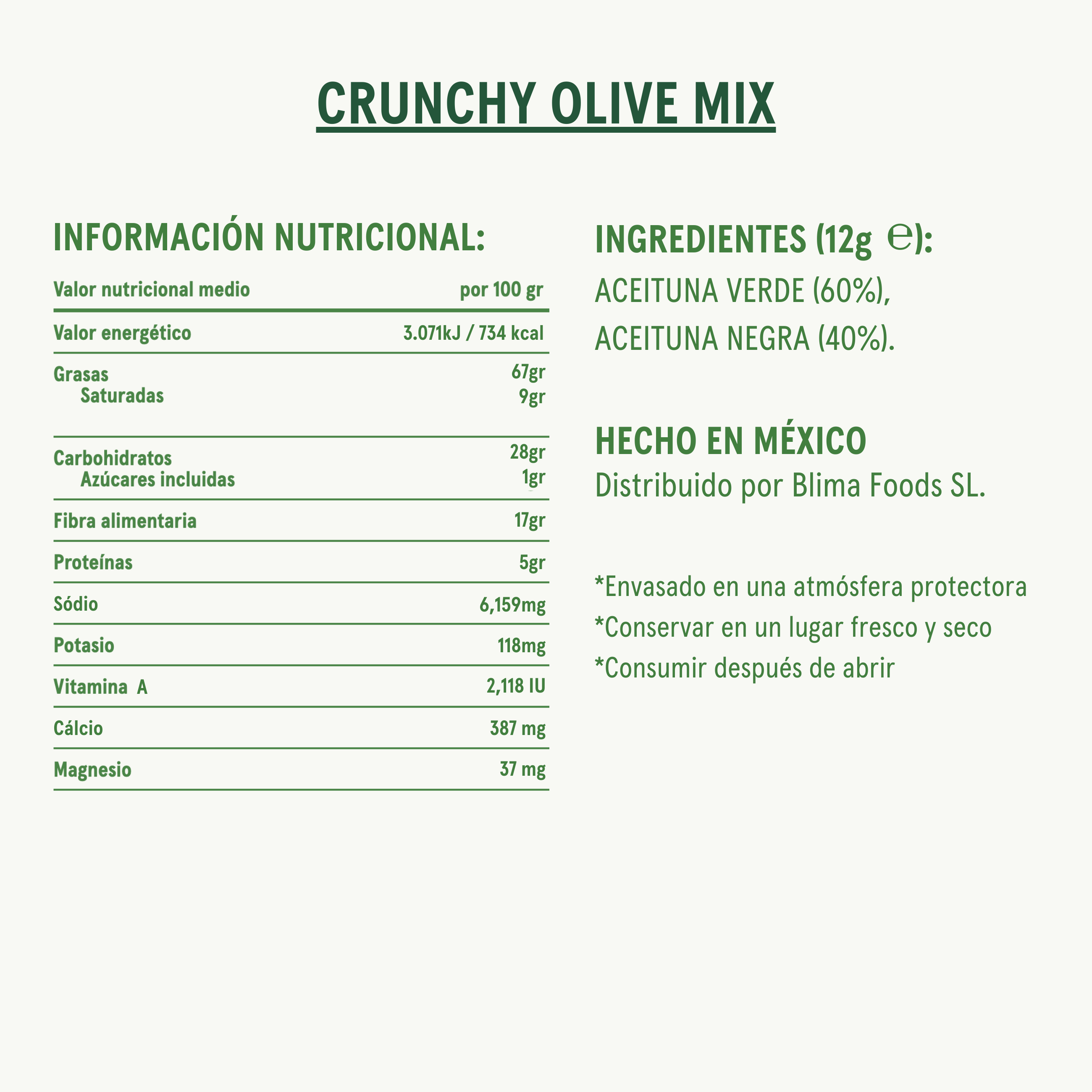 Crunchy Olive Mix